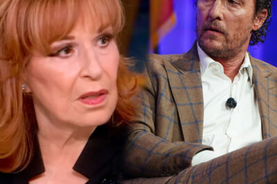 JOY BEHAR WALKS OFF SET AFTER MATTHEW MCCONAUGHEY CONFRONTS HER ON LIVE TV: THE VIEW MELTDOWN THAT SHOCKED AMERICA