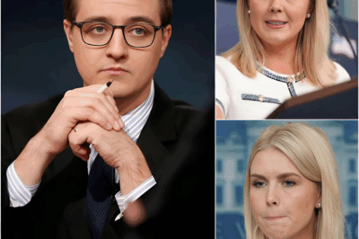 Karoline Leavitt tried to handle Chris Hayes live on air with just one sentence — but she didn’t expect his completely unprepared reply would hand her a bitter ending right on the spot.