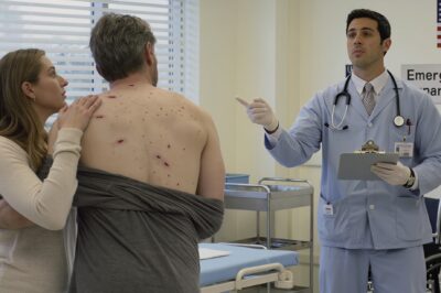 Thirty red spots like insect eggs on my husband’s back, a Tennessee ER doctor ordered “Call the police” — and the name he whispered froze the entire emergency room.