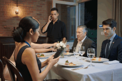 MY DAD SAID: ‘COME EARLY, WE’LL CELEBRATE’ WHEN I ARRIVED, THE WAITER HANDED ME A NAME TAG THAT READ