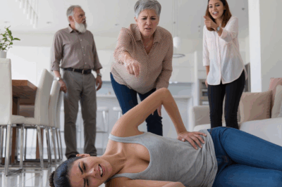 My younger sister shoved me into the corner of the table, a “crack” rang out — my mother snatched the phone, “It’s just a rib,” my father barked “drama queen” — that night I stepped out the door, and what I did next didn’t need to be loud