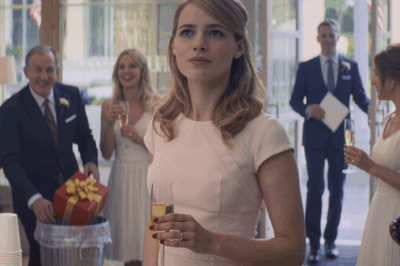 She’s just here to beg. My dad yelled before throwing my gift box into the trash at my sister’s bridal shower. We don’t need pity money. Everyone laughed. I calmly said, open the card before you choke on your cake. My husband walked in seconds later, and the check inside made their knees buckle.