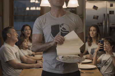 “At the family reunion I paid for, they gave everyone a custom T-shirt. Mine said ‘Biggest DISAPPOINTMENT.’ I didn’t argue. I just smiled, took out a STACK OF PAPERS, tore them in half, and left. An hour later, they finally read what I destroyed—and started calling nonstop…”